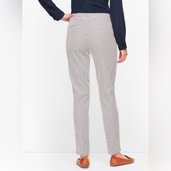 Talbot's Hampshire Women’s Pants- Teatime Stripe Size 6 Petite - Picture 2 of 8